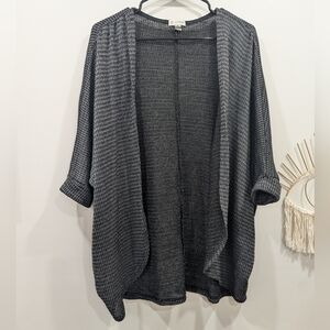 Guess Black Textured Knit Cardigan